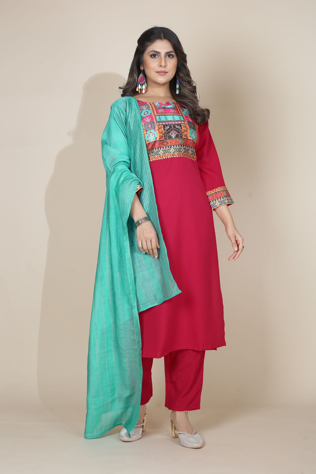 Pooja Plus 2 By Seamore Best Kurti With Bottom Dupatta Wholesale Shop In Surat